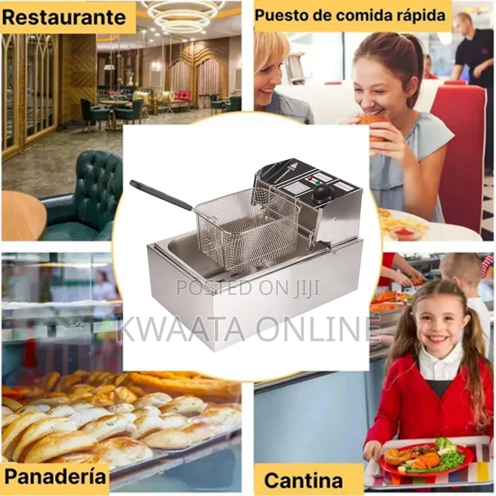 6l Nima Electric Deep Fryer, Stainless Steel