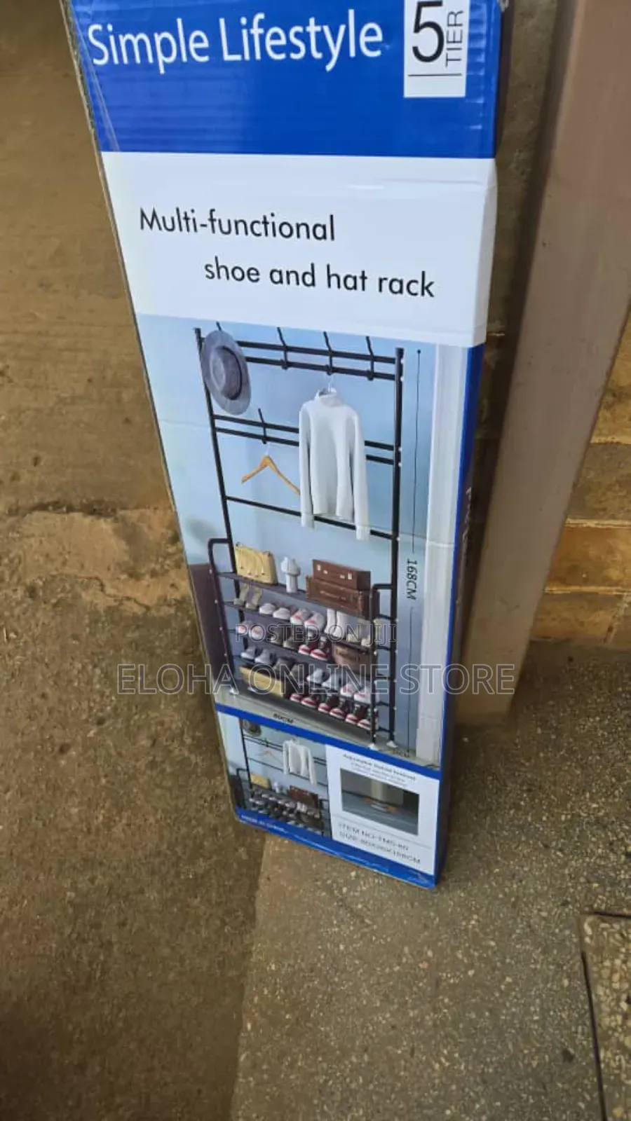 Simple Lifestyle Multi-Functional 5-Tier Shoe and Hat Rack
