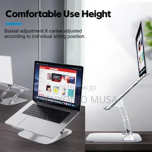Aluminum Alloy Adjustable Laptop Stand - Folding Portable.