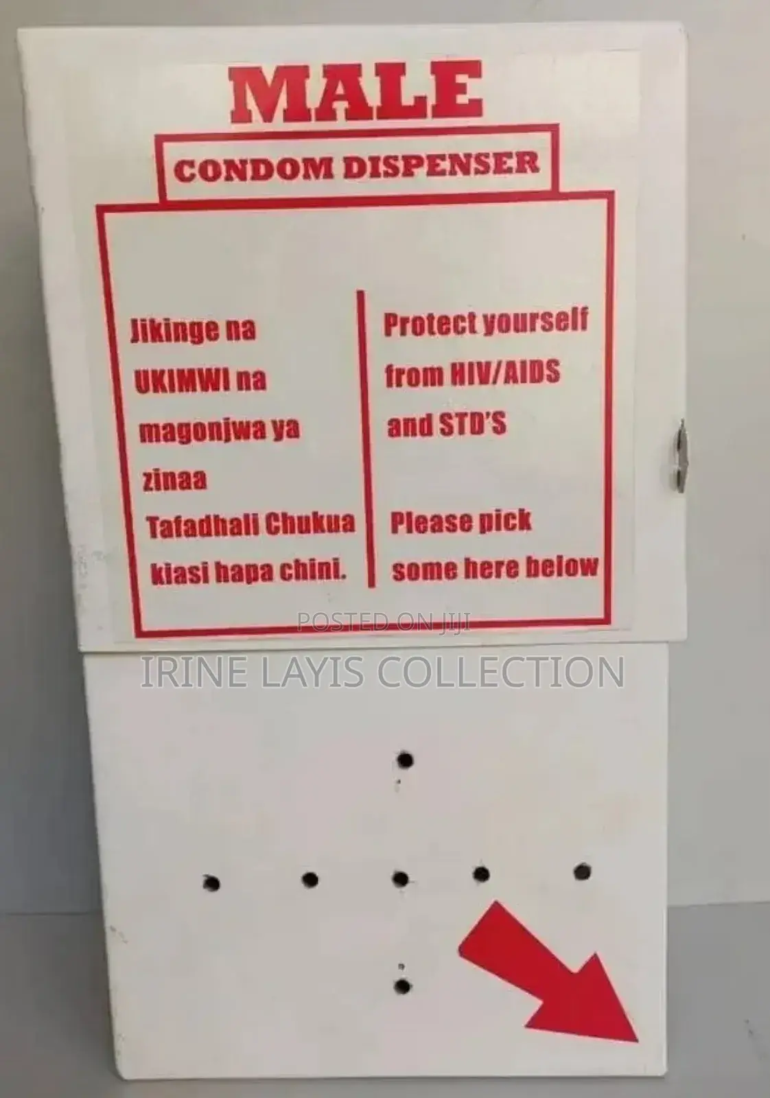 Male Condom Dispenser