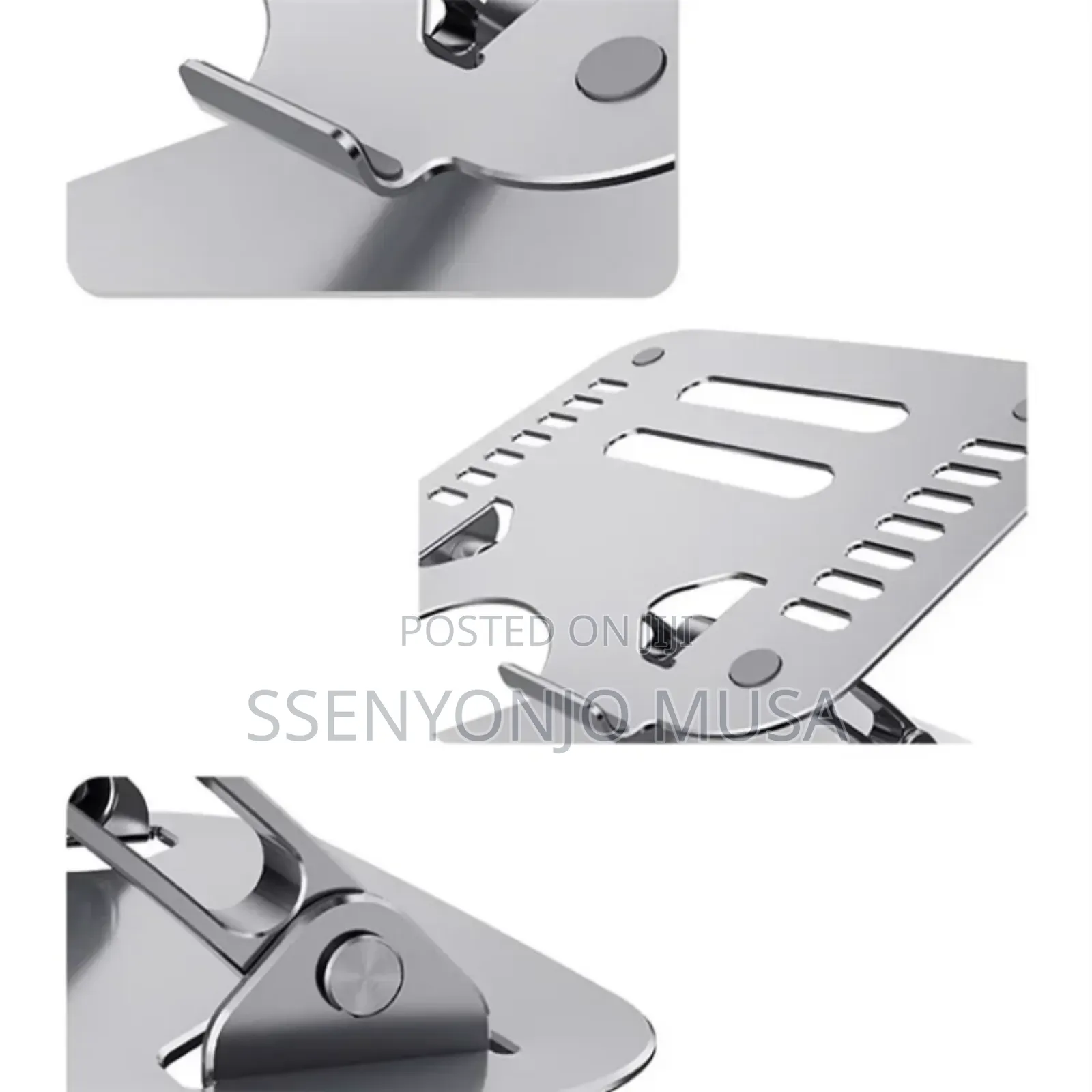 Aluminum Alloy Adjustable Laptop Stand - Folding Portable.