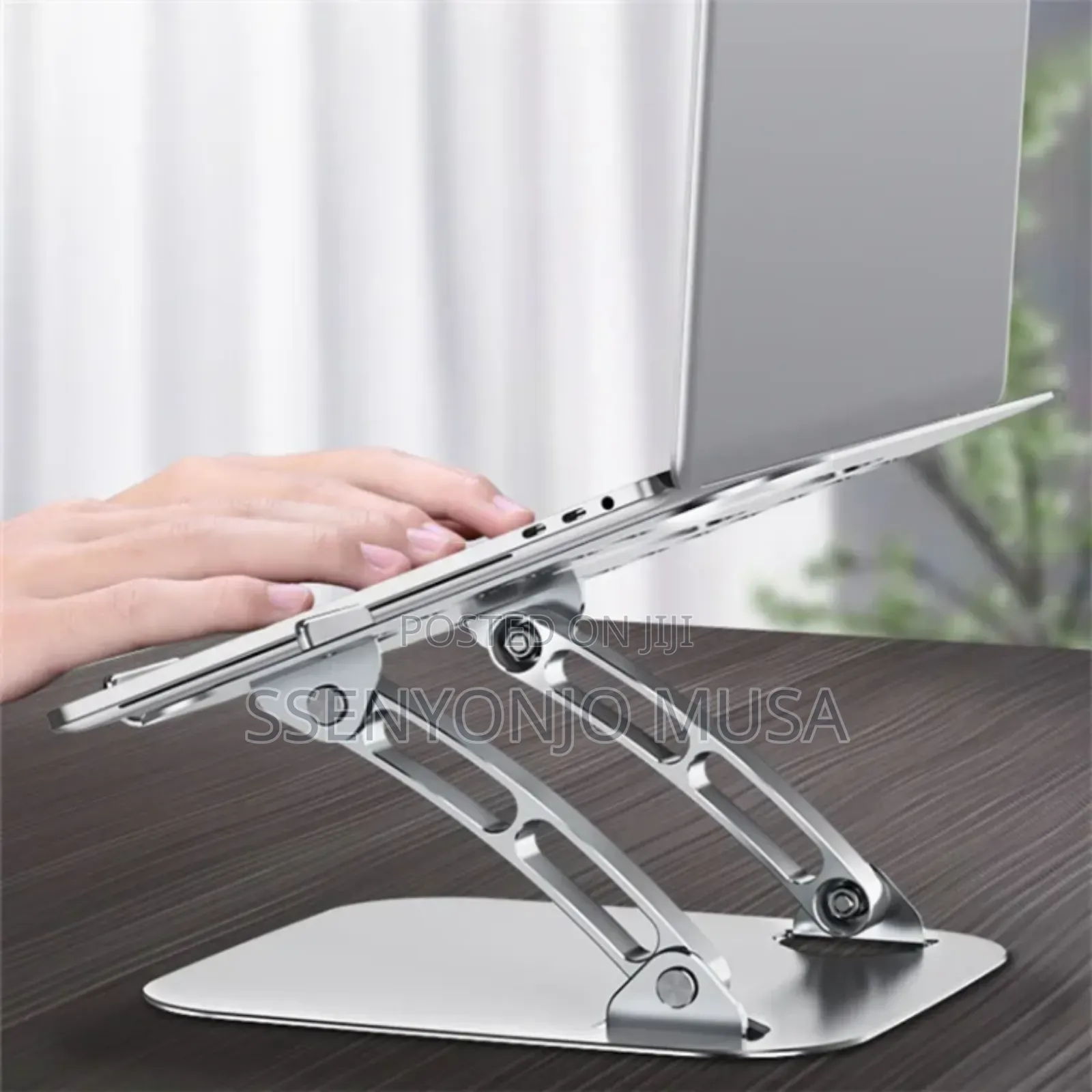 Aluminum Alloy Adjustable Laptop Stand - Folding Portable.