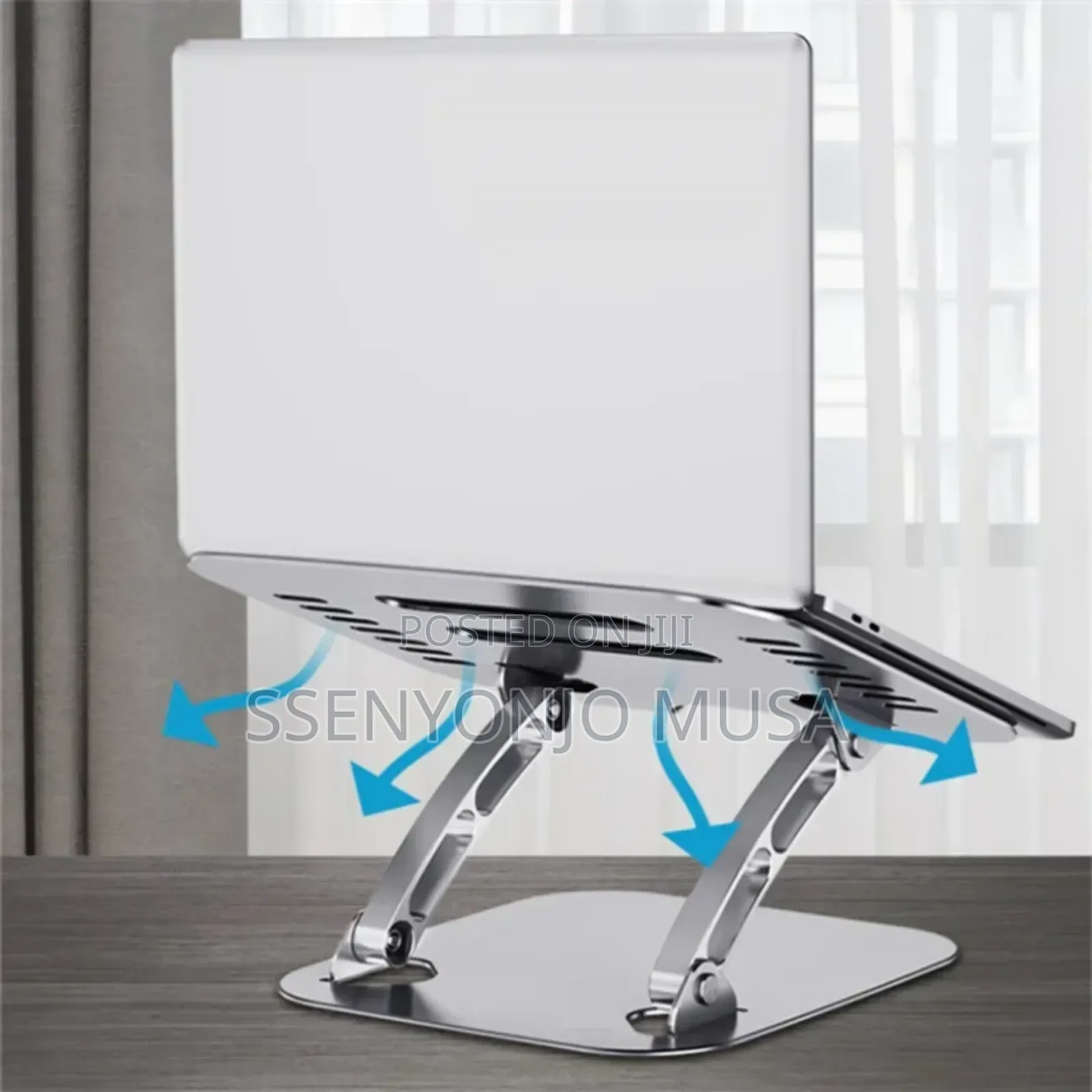 Aluminum Alloy Adjustable Laptop Stand - Folding Portable.