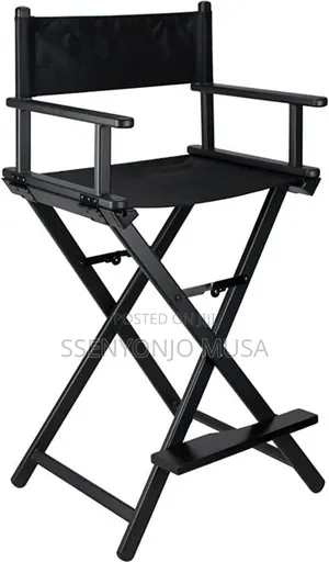 Photo - Portable Aluminum Folding Make-Up Chair - Compact Beauty