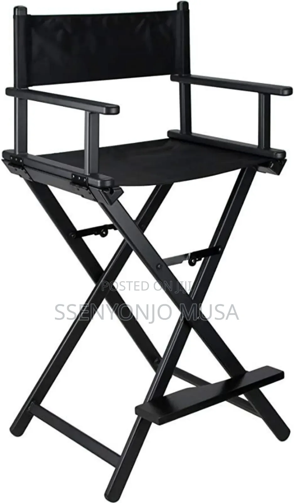 Portable Aluminum Folding Make-Up Chair - Compact Beauty