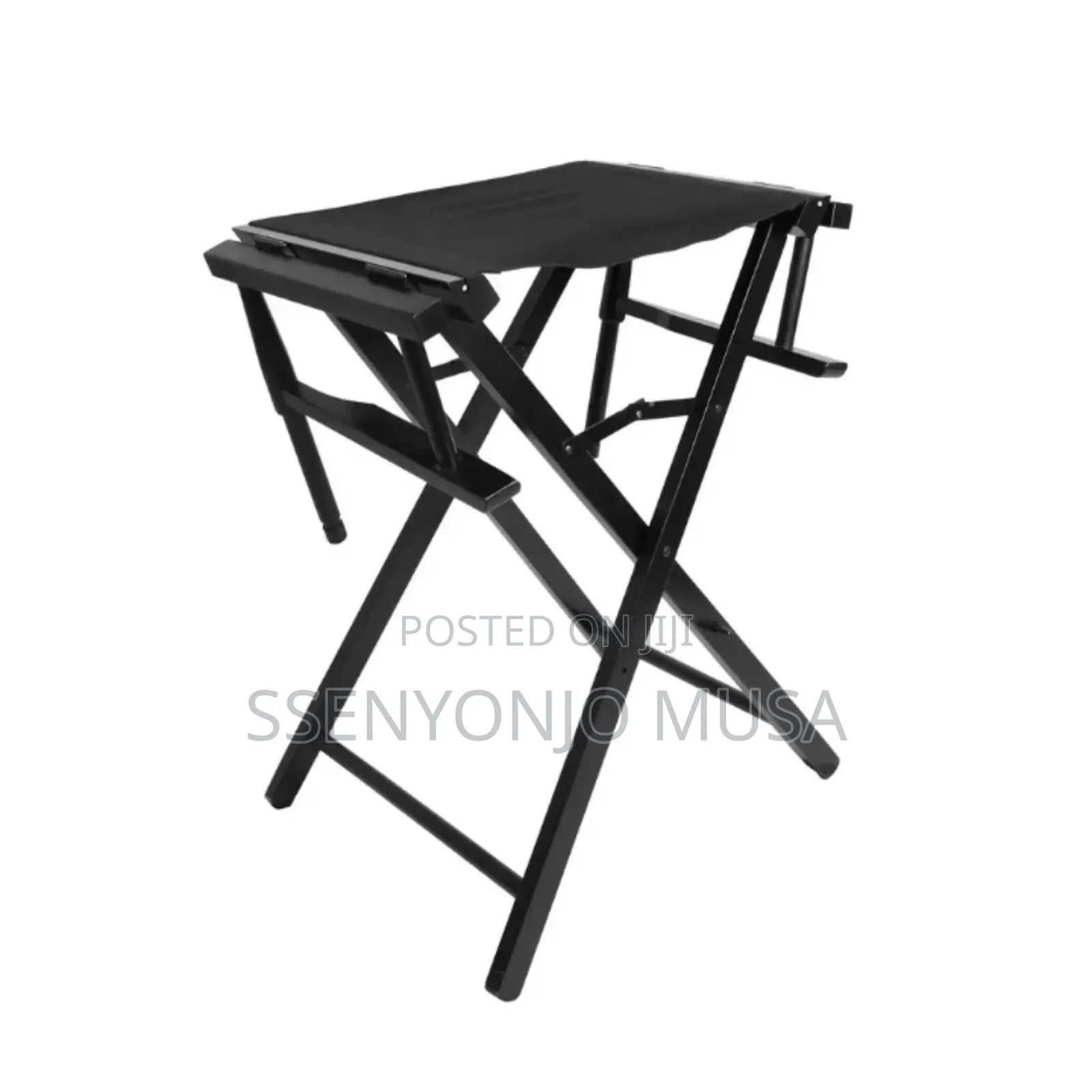 Portable Aluminum Folding Make-Up Chair - Compact Beauty