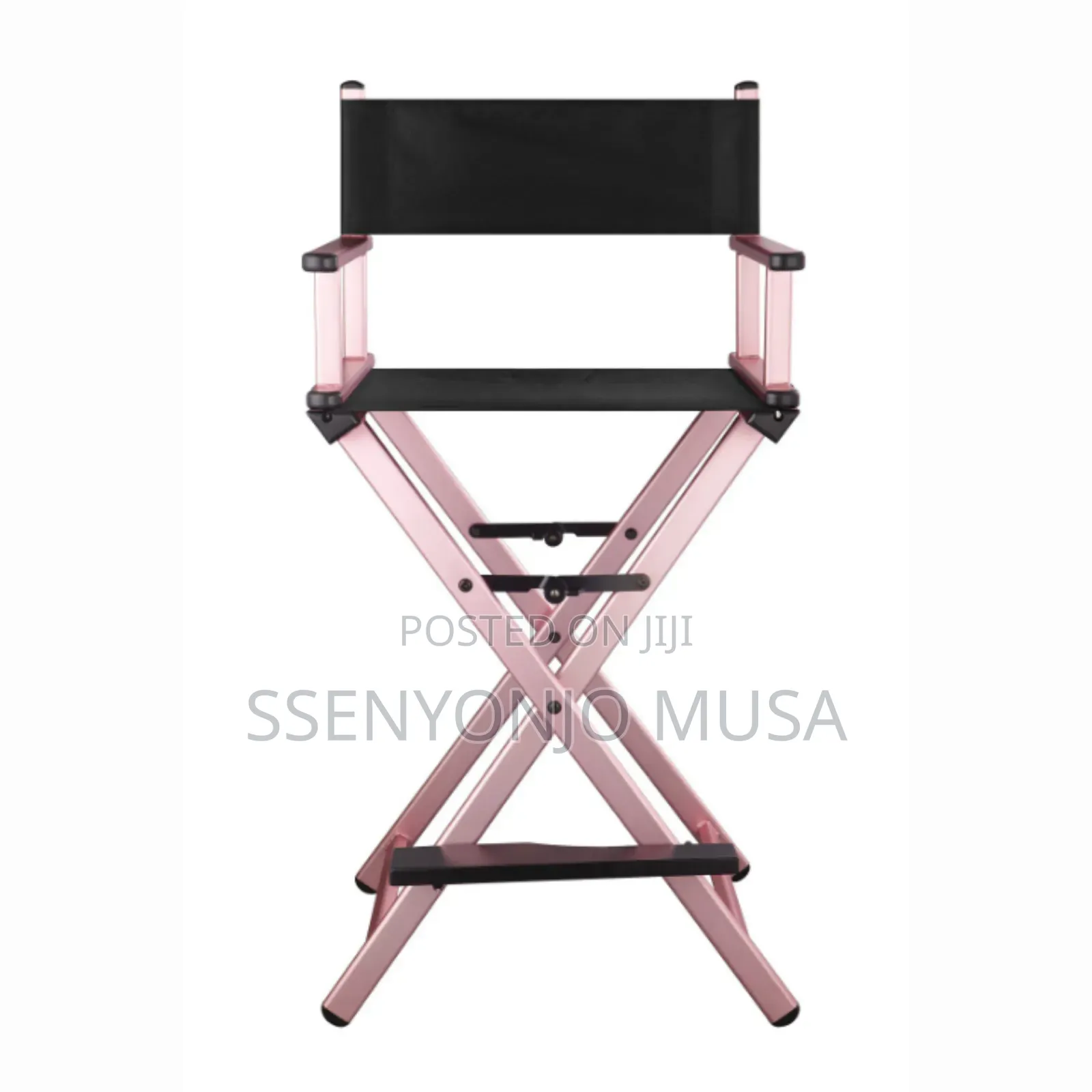 Portable Aluminum Folding Make-Up Chair - Compact Beauty