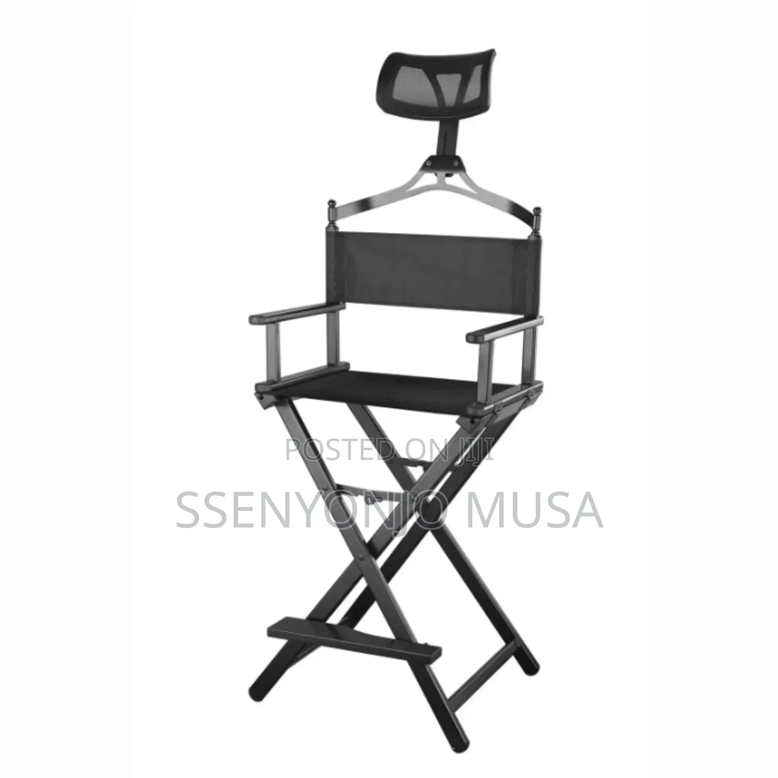Portable Aluminum Folding Make-Up Chair - Compact Beauty