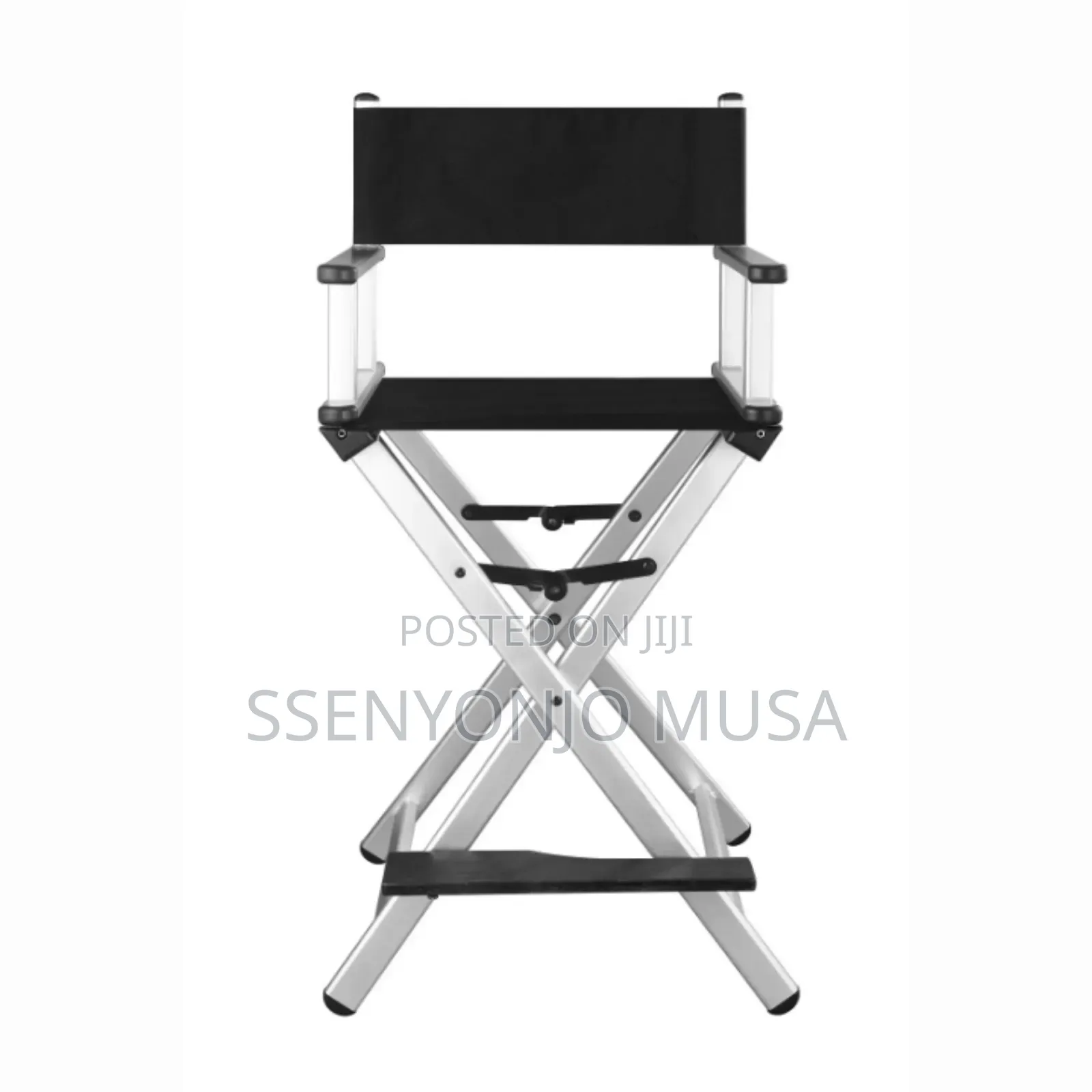 Portable Aluminum Folding Make-Up Chair - Compact Beauty