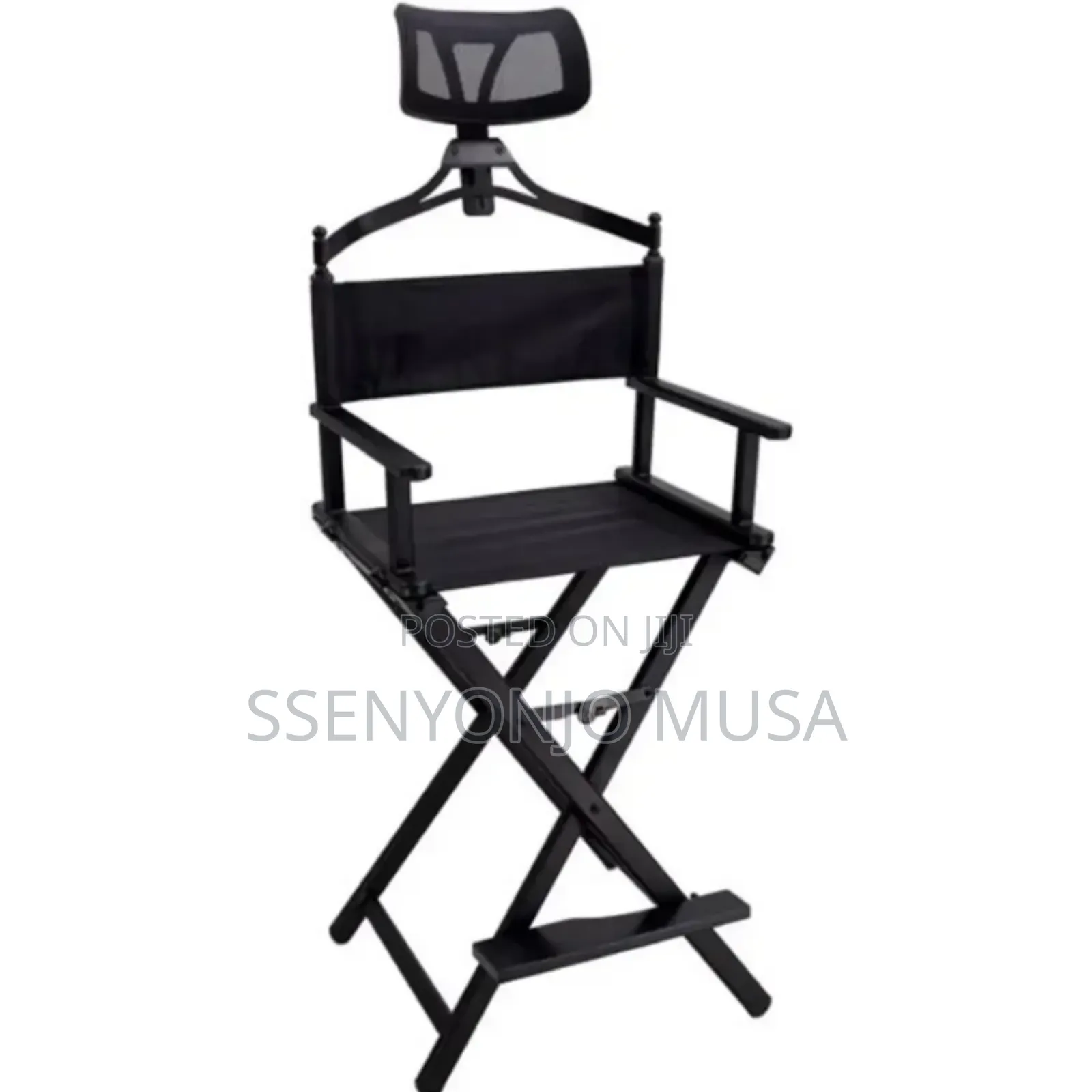 Portable Aluminum Folding Make-Up Chair - Compact Beauty