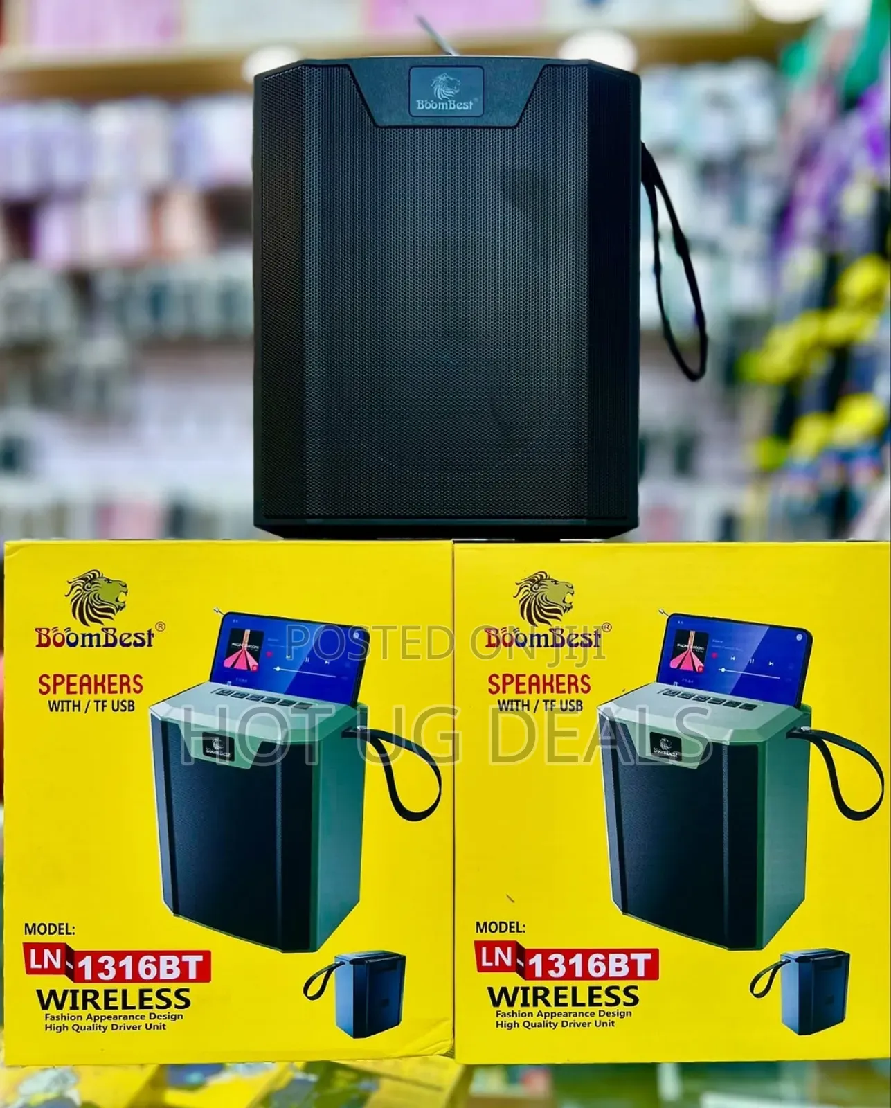Boombest Super Bass Bluetooth Wireless Speaker -black/Green