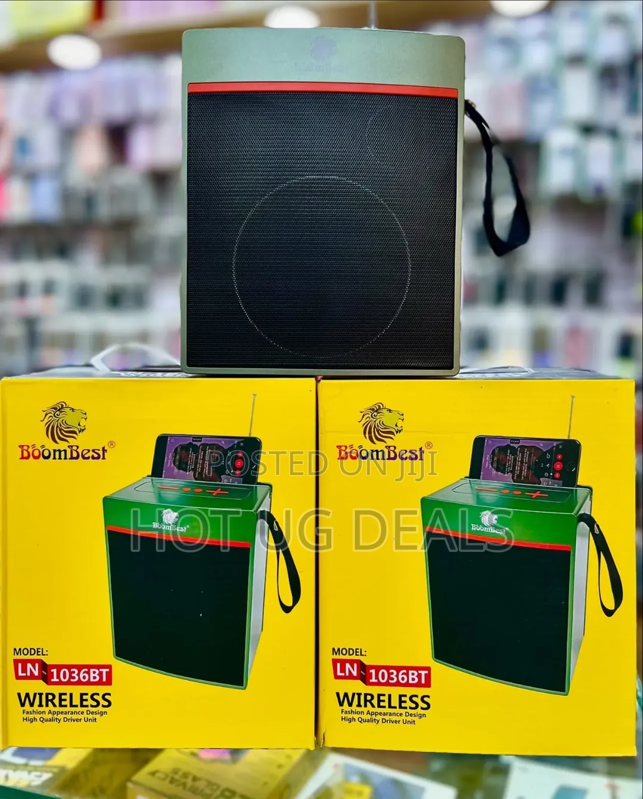 Boombest Super Bass Bluetooth Wireless Speaker -black/Green