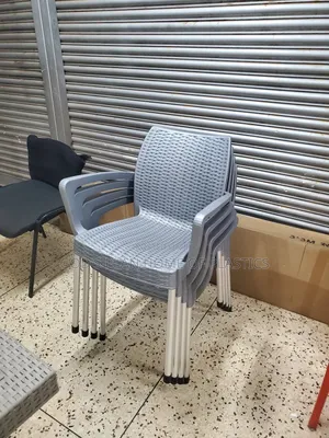 Photo - Bamboo Restaurant Plastic Chairs Gray