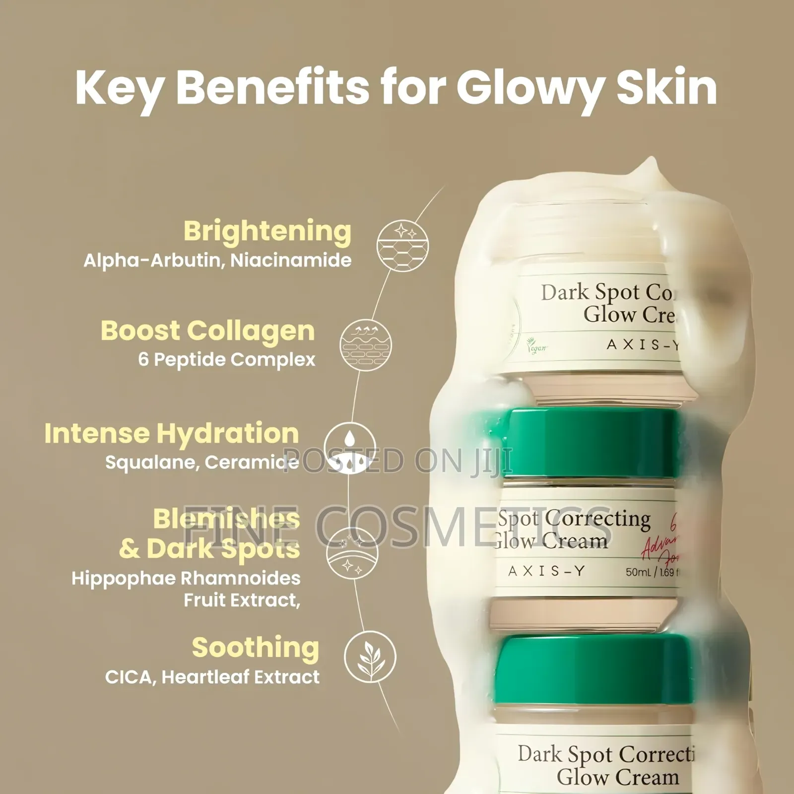 Axis-Y Dark Spots Correcting Glow Cream With Alpha Arbutin