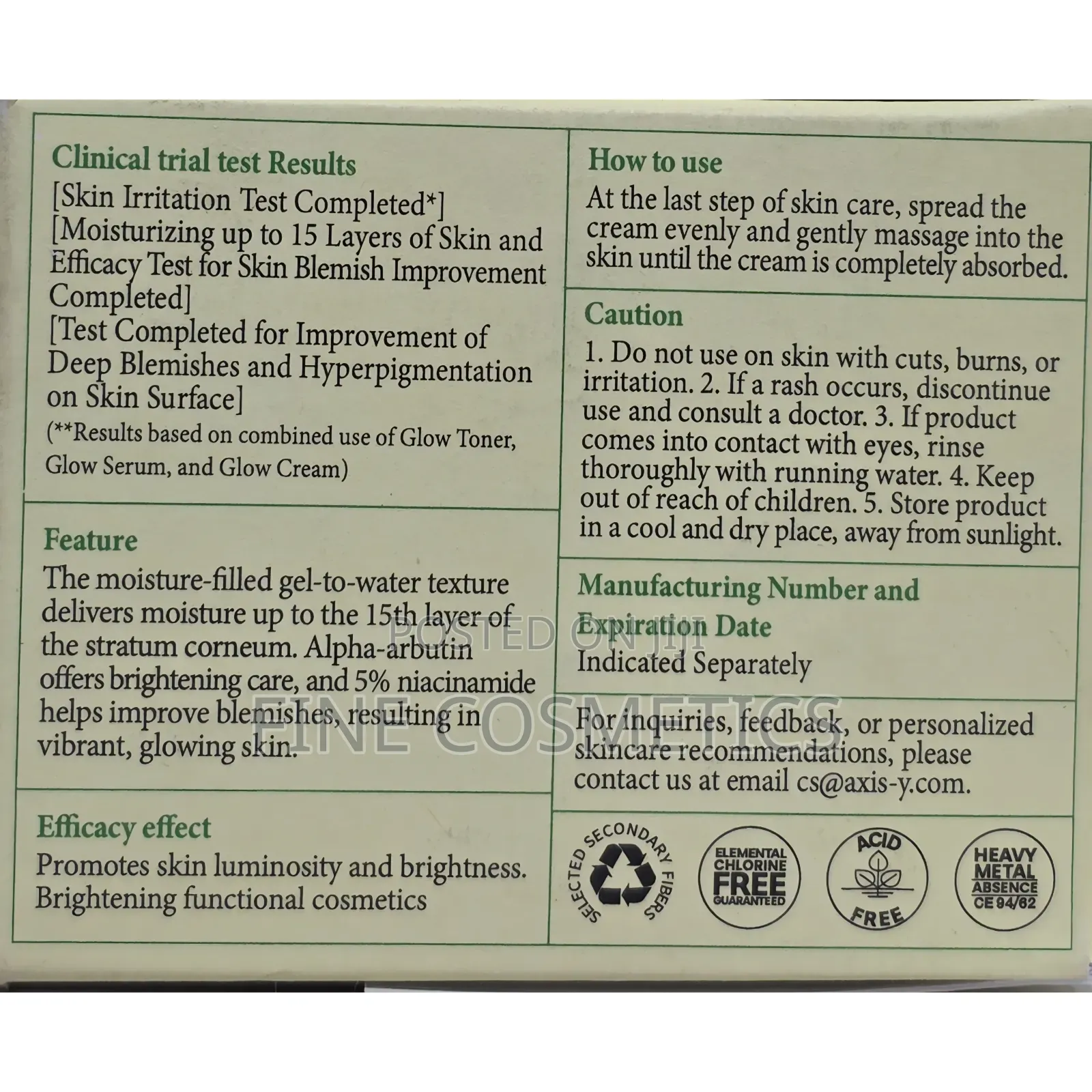 Axis-Y Dark Spots Correcting Glow Cream With Alpha Arbutin