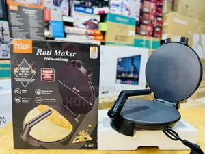 Raf Pizza Chapati Maker Roller Non-stick - Silver/Black