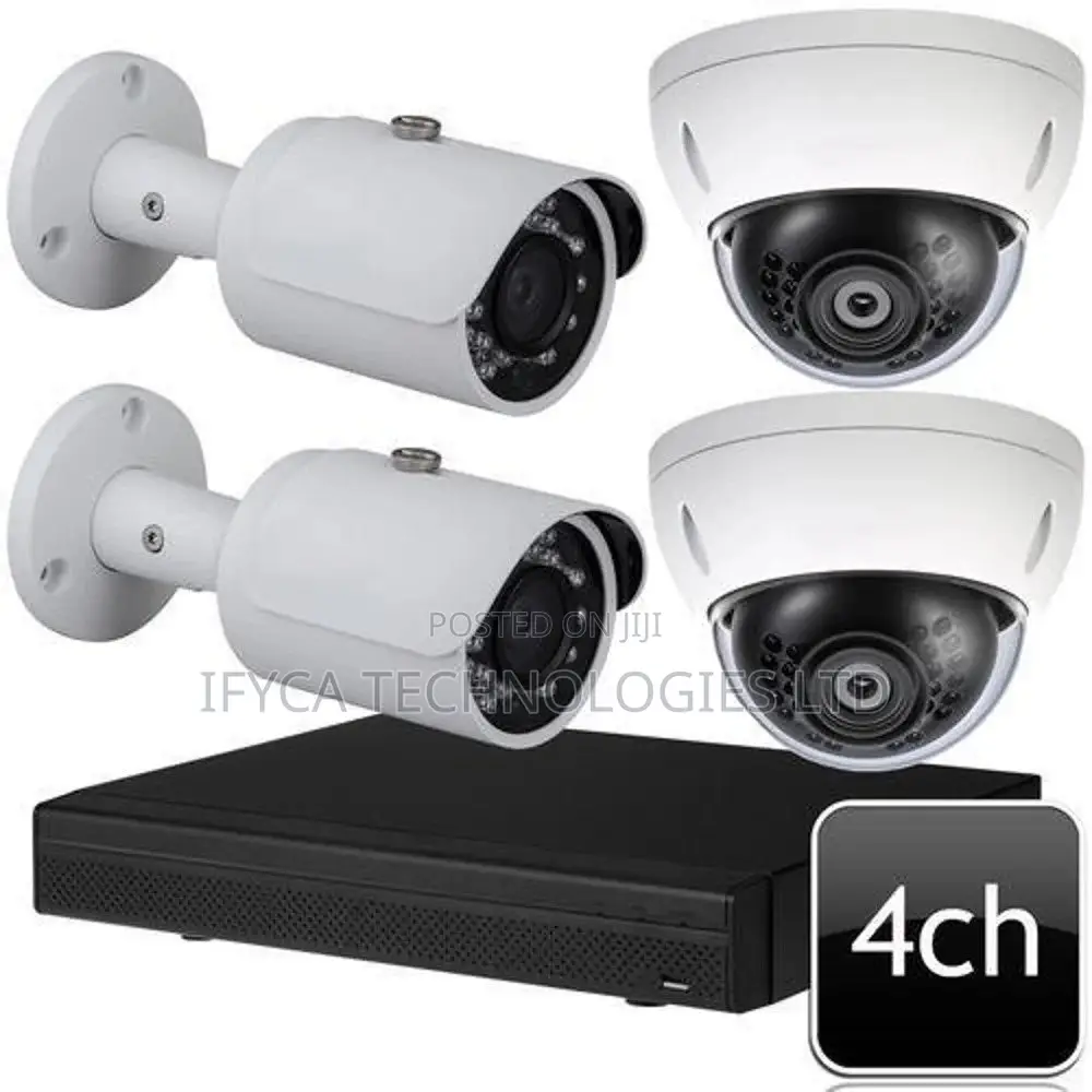 4 Channel Analog Cctv Camera System (Free Installation)