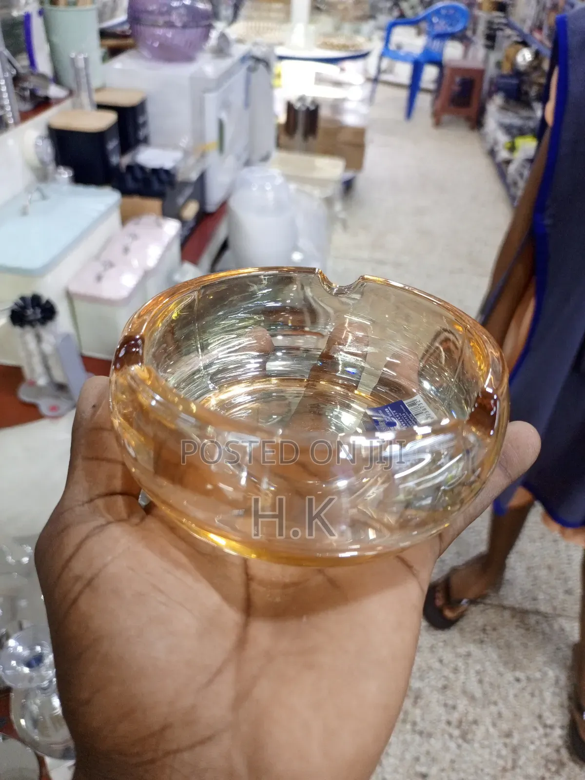 Vintage Carnival Glass Ashtray