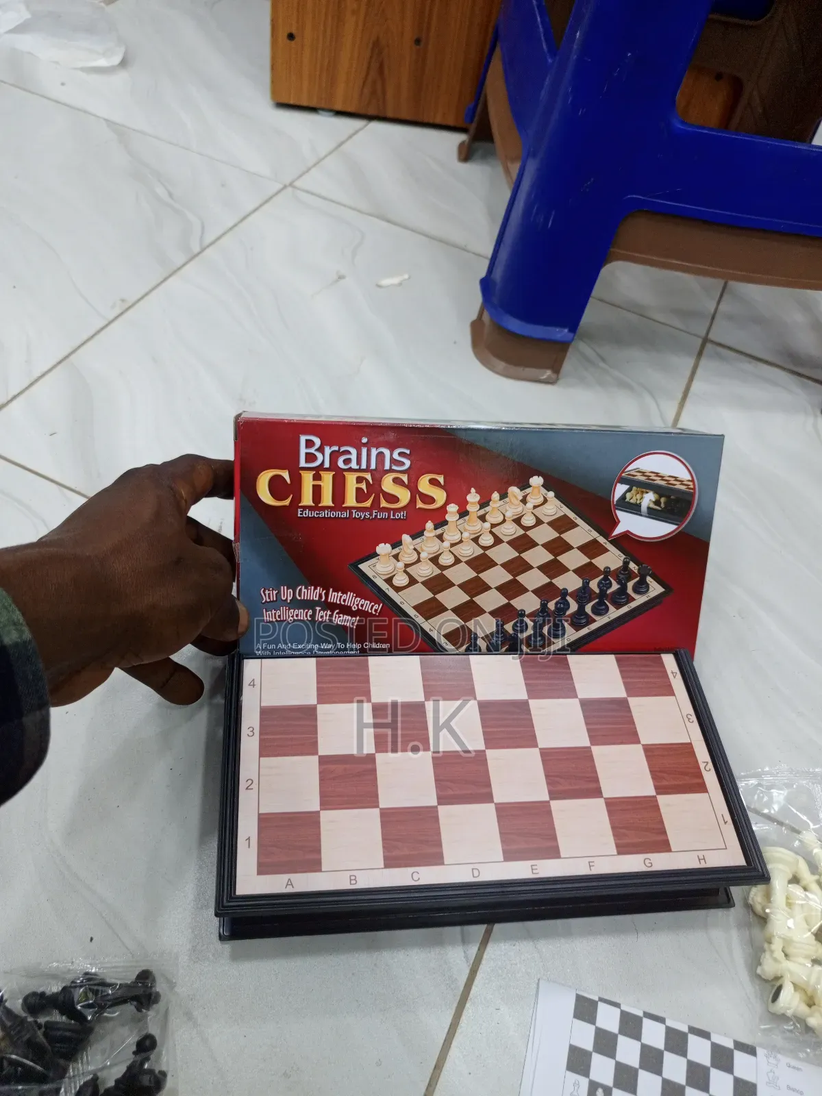 Brains Chess" Magnetic Board Game (Small)