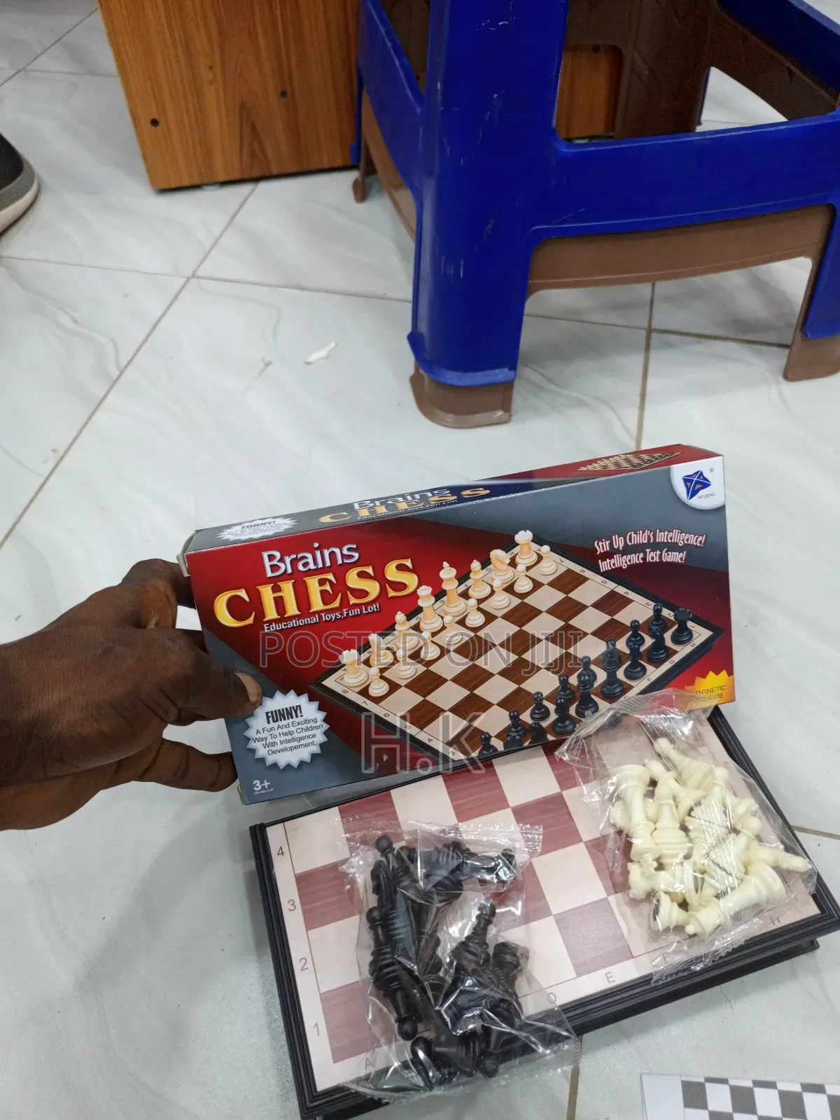 Brains Chess" Magnetic Board Game (Small)