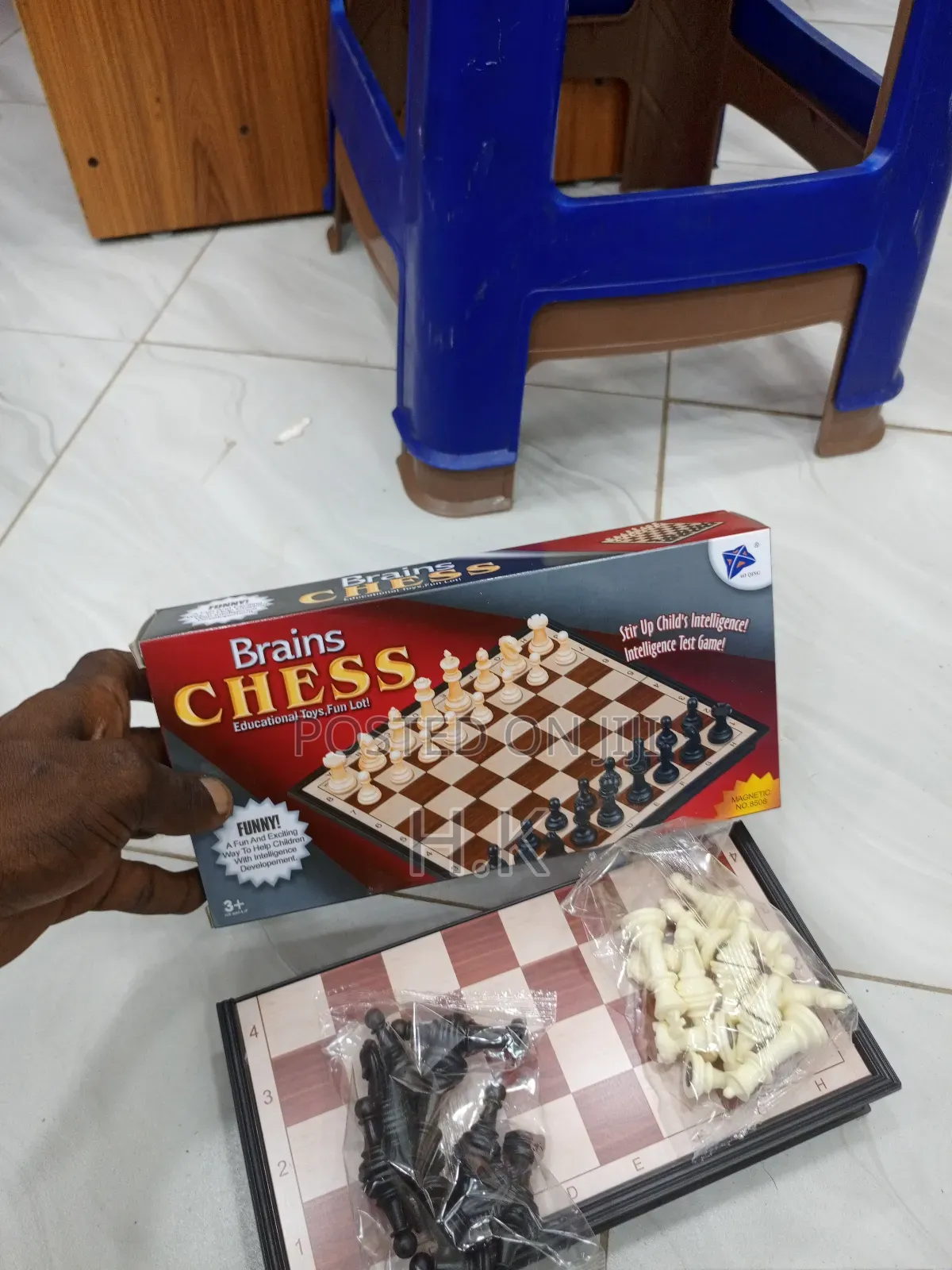 Brains Chess" Magnetic Board Game (Small)