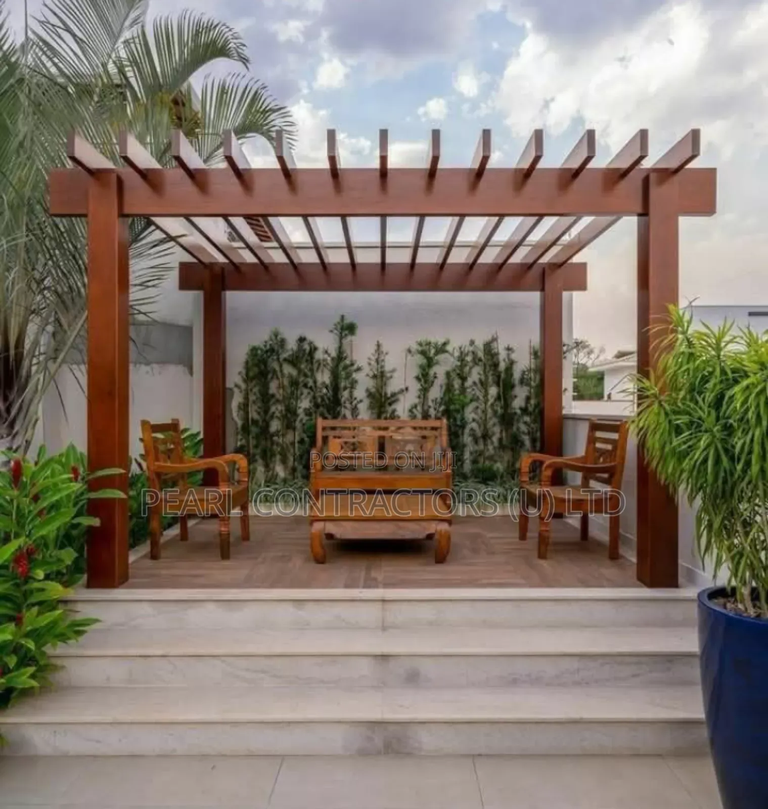 Wooden Pergola Construction