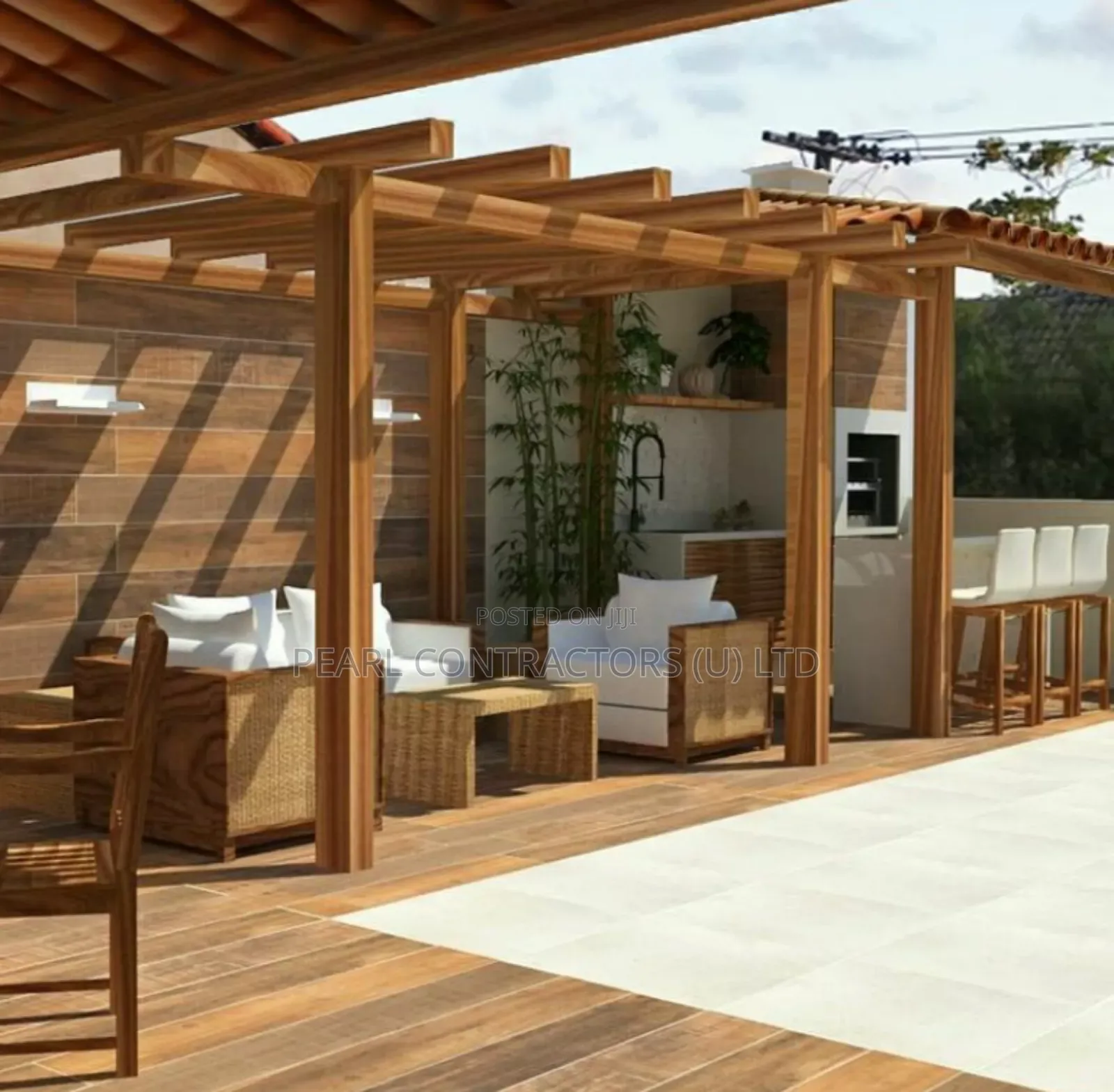 Wooden Pergola Construction
