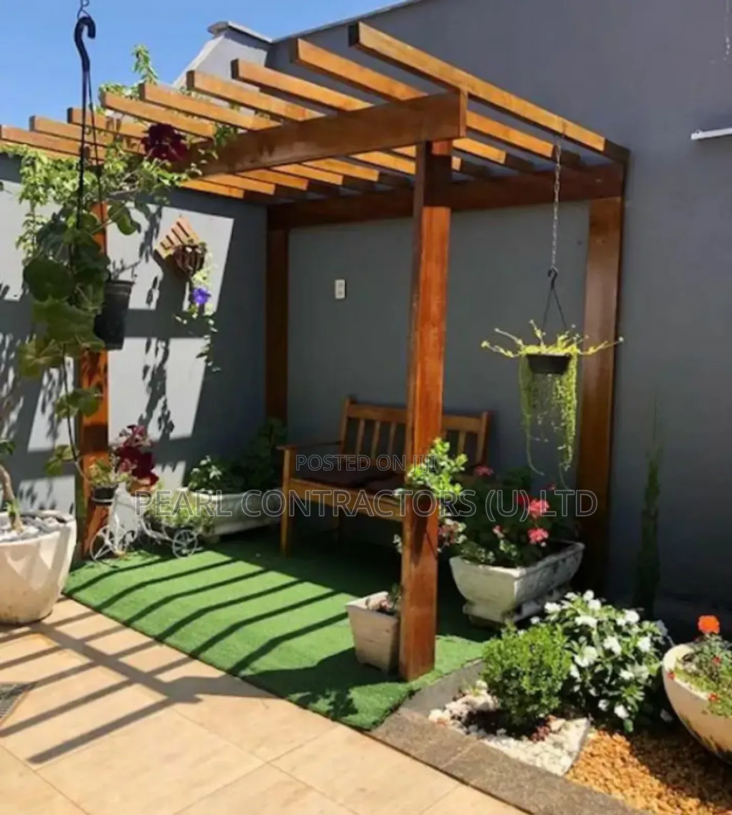 Wooden Pergola Construction