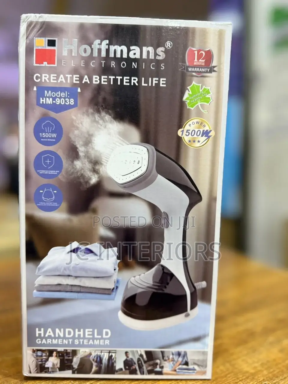 Handheld Garment Steamer - 1500w