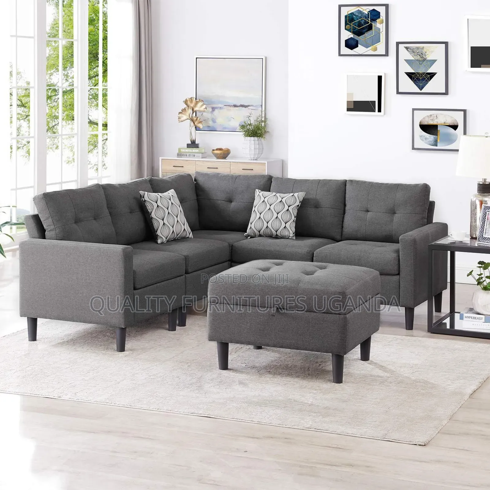 5 Sitter With Opening Ottoman