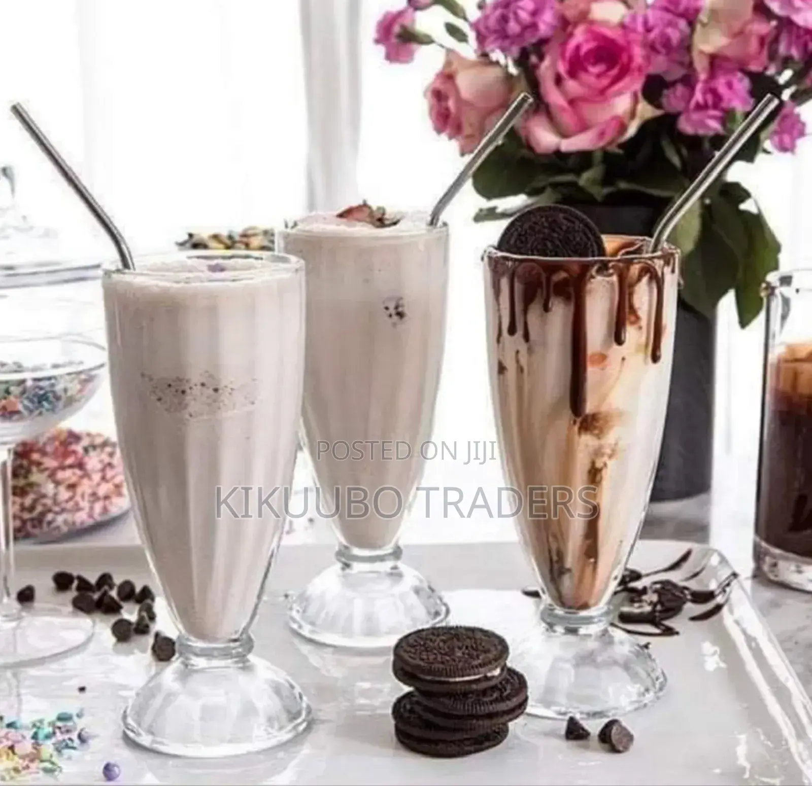 Ice Cream Milkshake Glasses (6pcs)