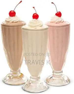 6pcs Milkshake Ice Cream Glasses