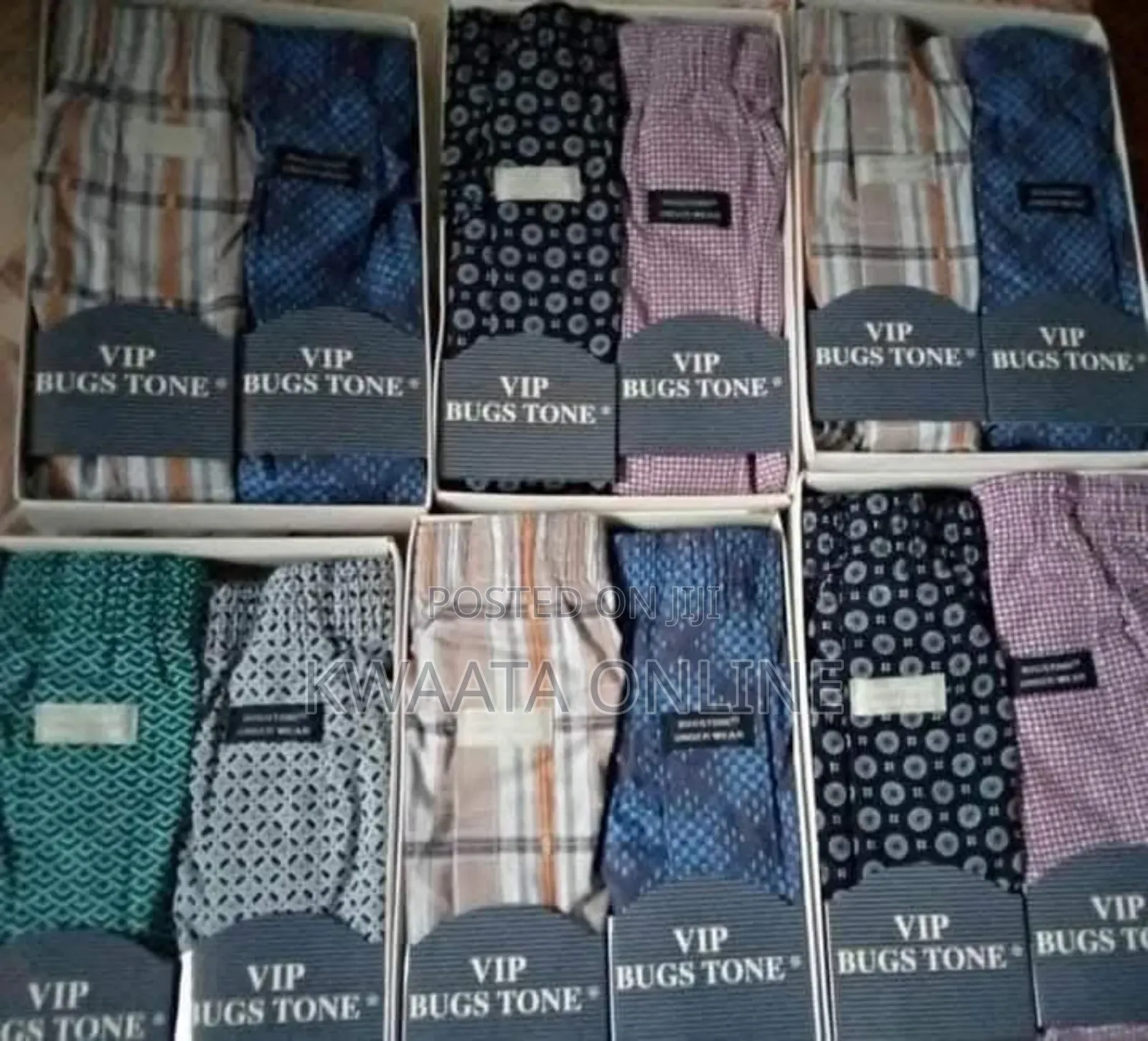 Pack of Two Cotton Bugstone Boxer Shorts