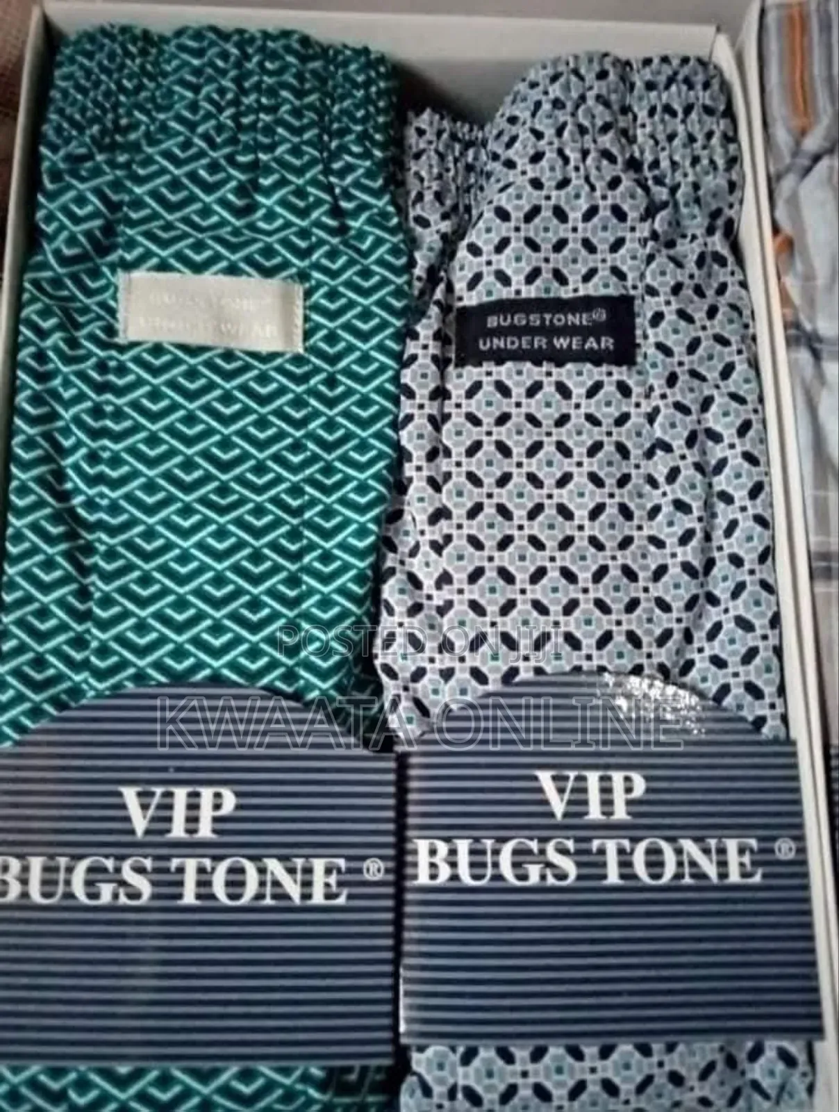 Pack of Two Cotton Bugstone Boxer Shorts