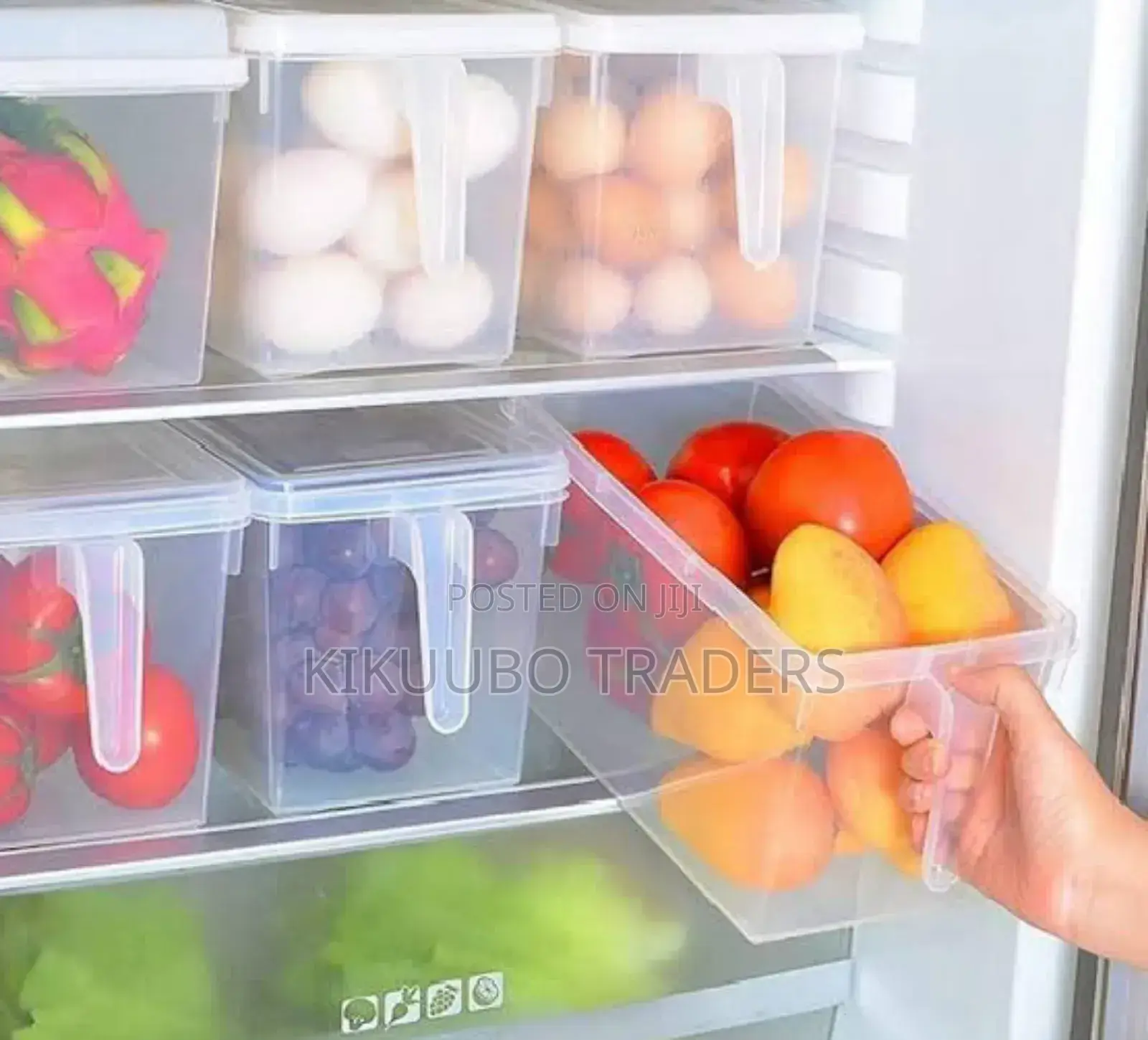 6pcsclear Fridge Storage Containers