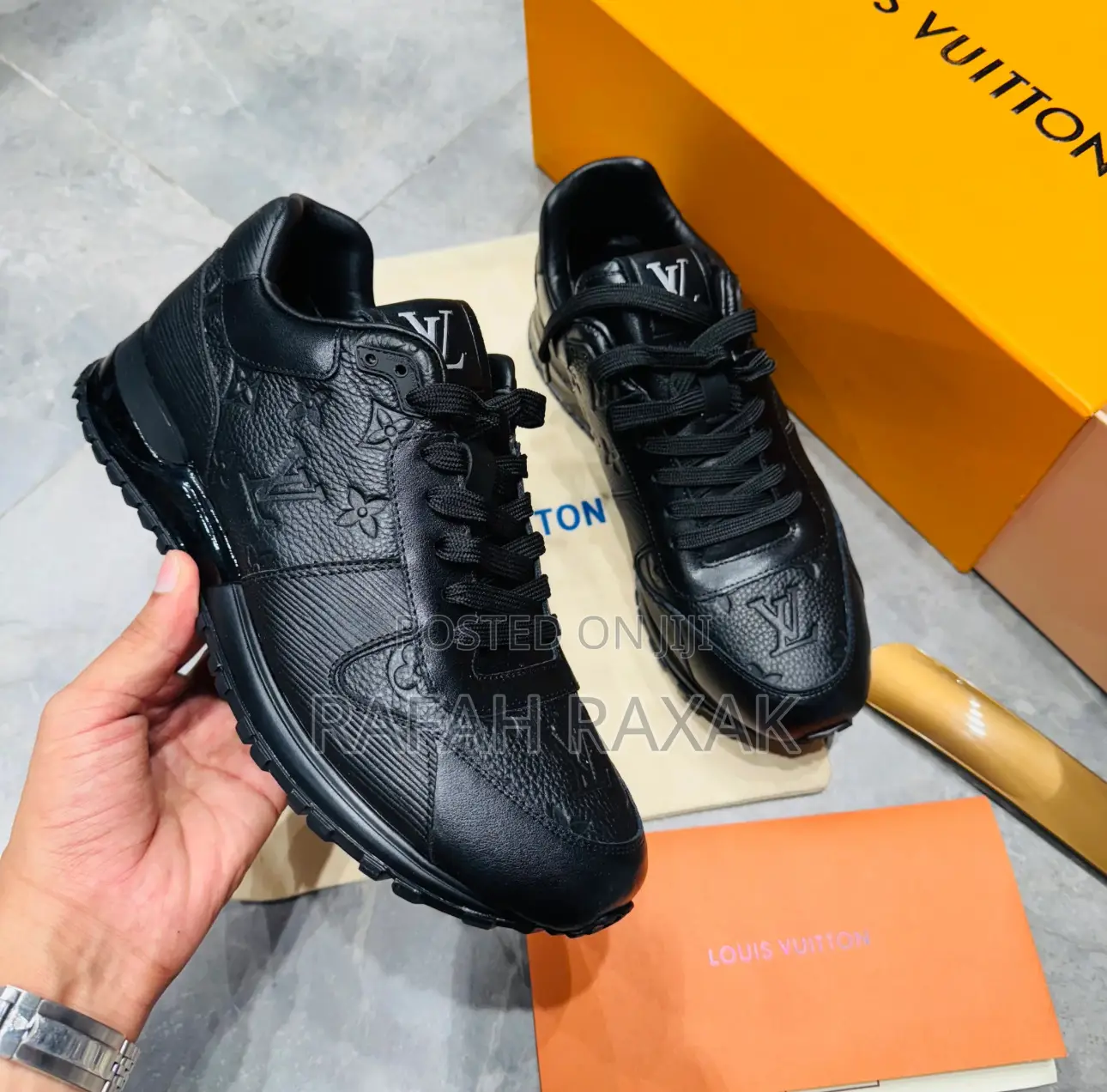 Original Men’S Black Louis Vuitton Run Away Luxury Sneakers