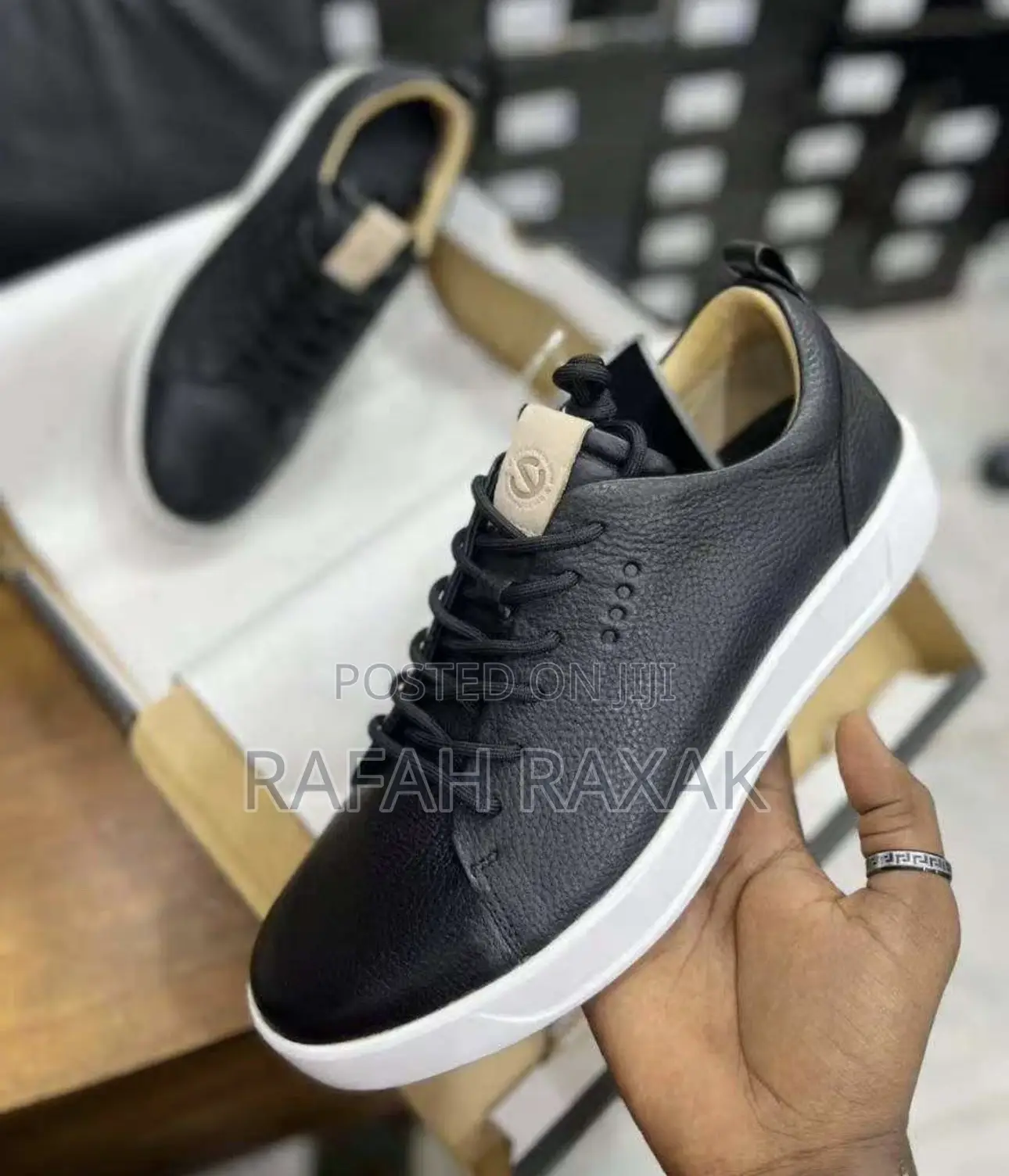 Original Men’S Designer Ecco Smart Casual Leather Sneakers