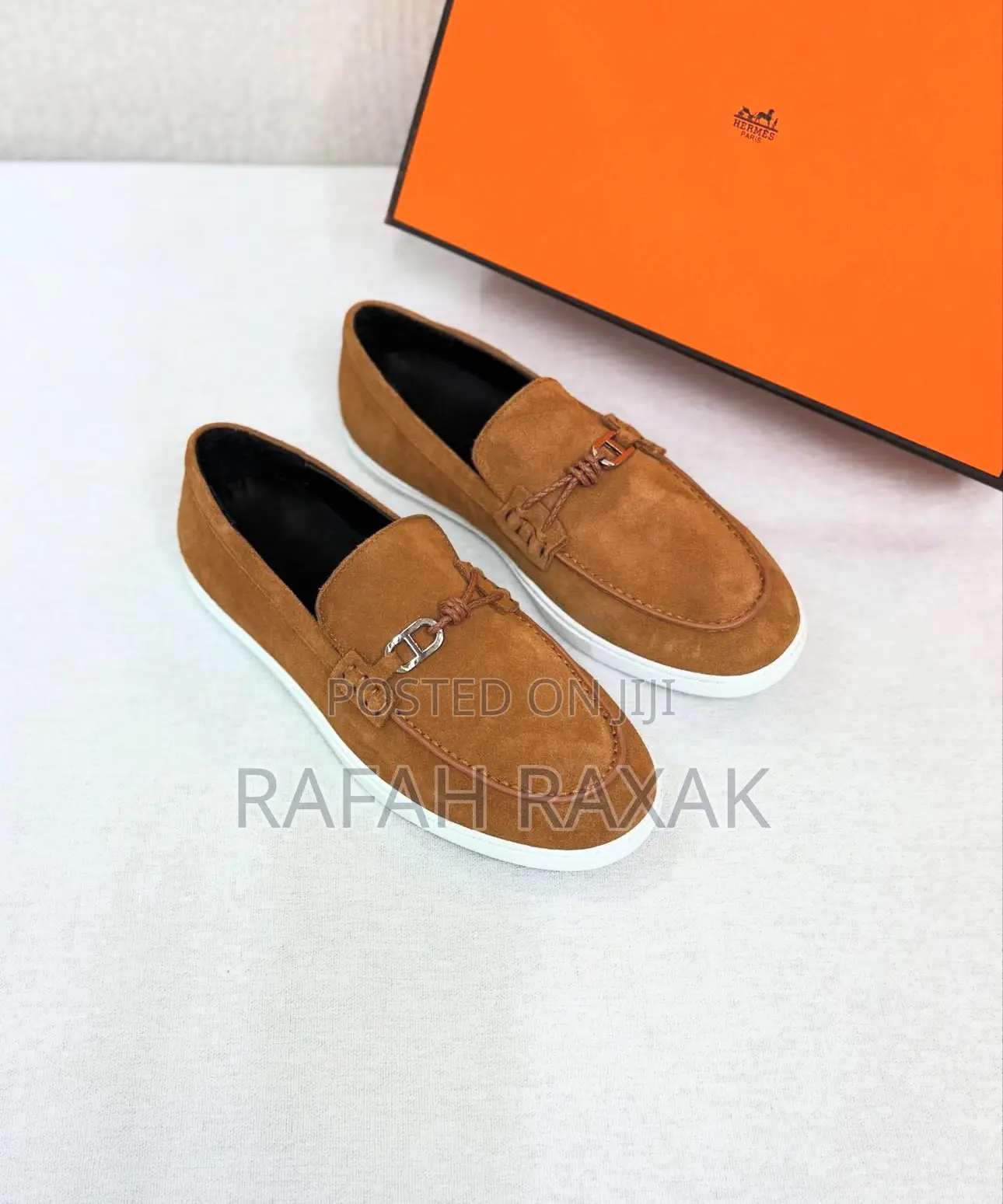 Men’S Super Classic Smart Casual Hermes Ignacio Suede Loafer