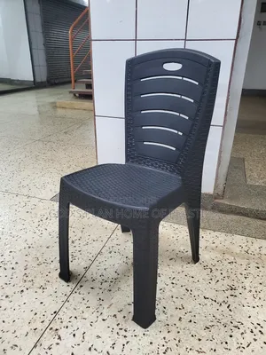 Photo - Checked Armless Plastic Chairs