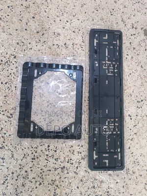 Black Number Plate Frames