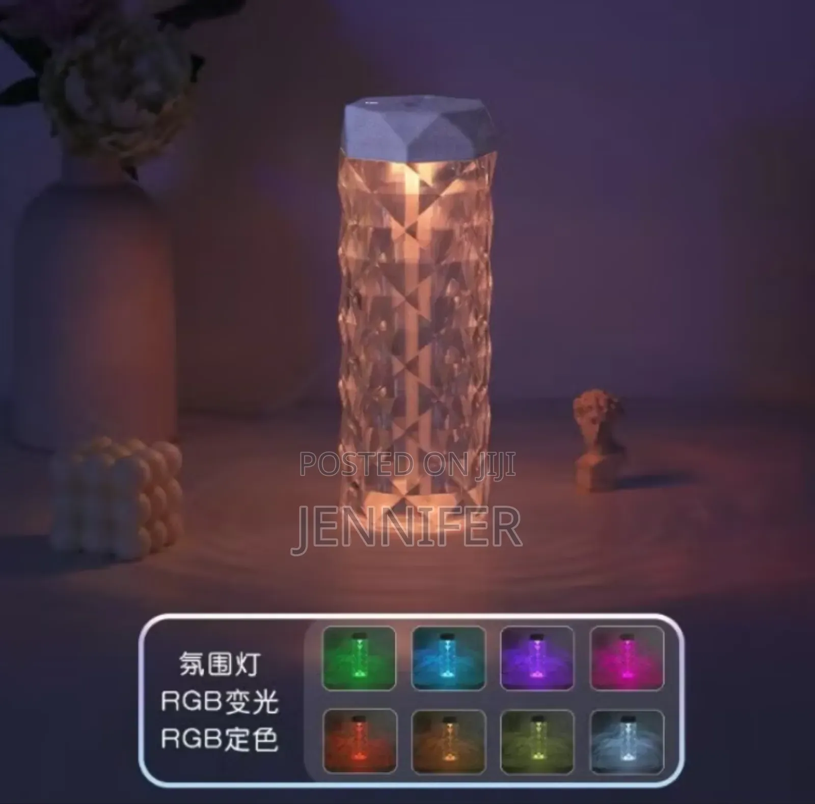1l Crystal Humidifier Usb Air Purifier Oil Diffuser