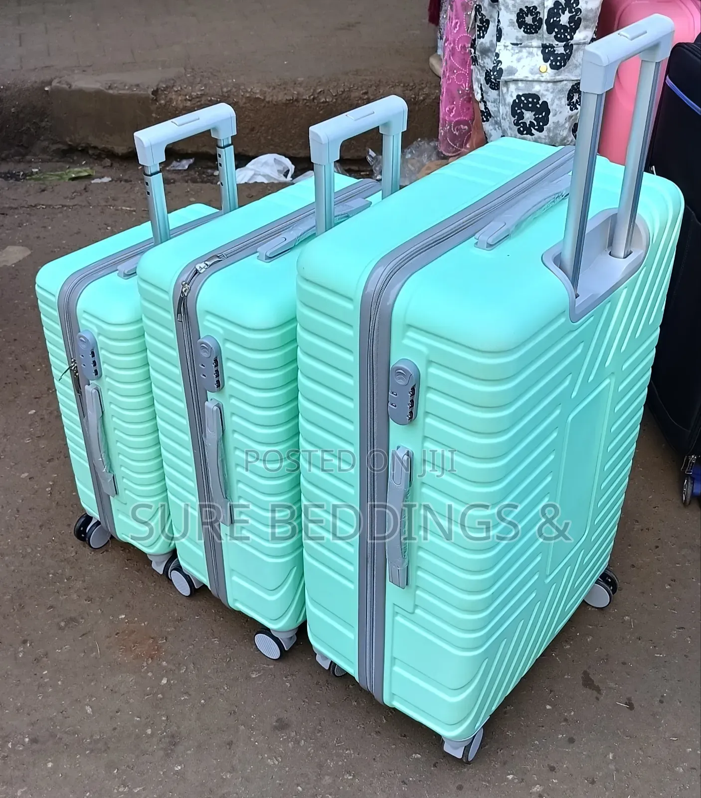 Boho 3 Pieces Suitcases