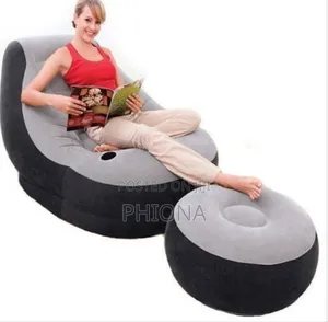 Inflatable Seater With Foot Rest and Pump