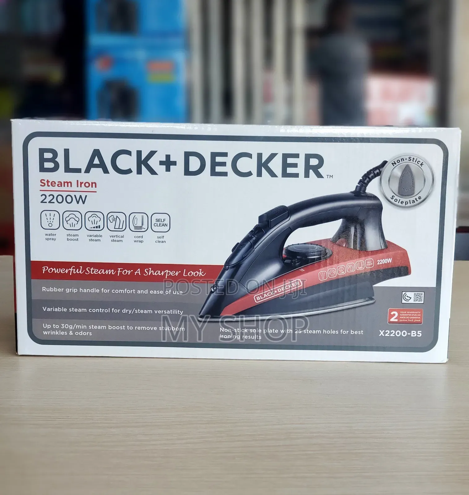 Electric Steam Iron X2200-Bs