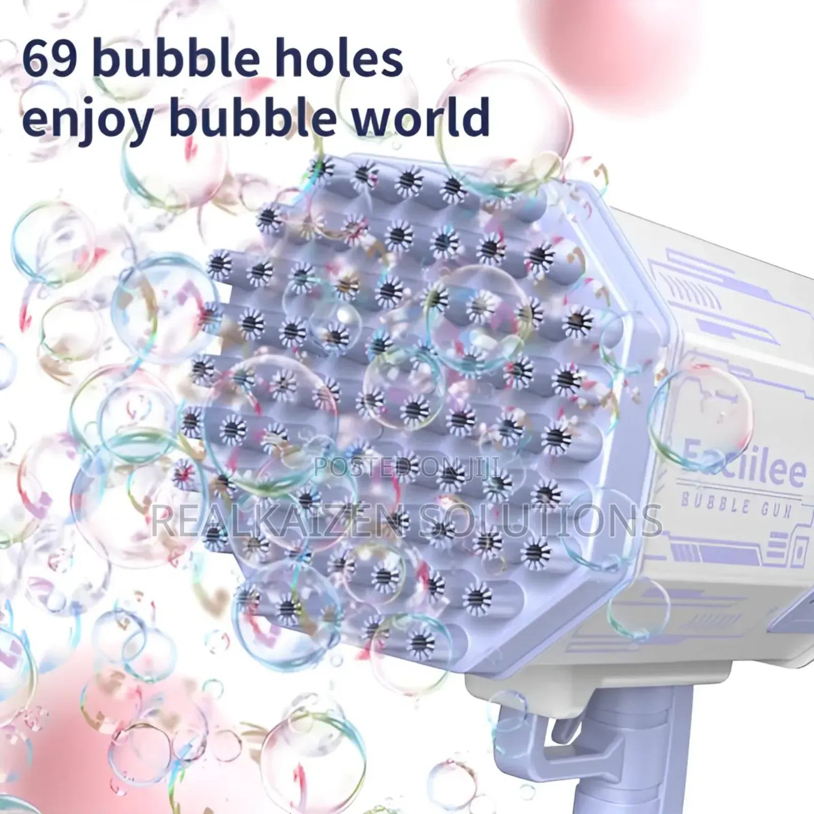 Bazooka Shot 69 Holes Electric Bubble Gun
