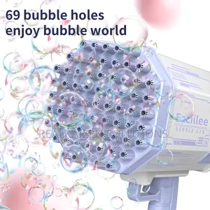 Bazooka Shot 69 Holes Electric Bubble Gun