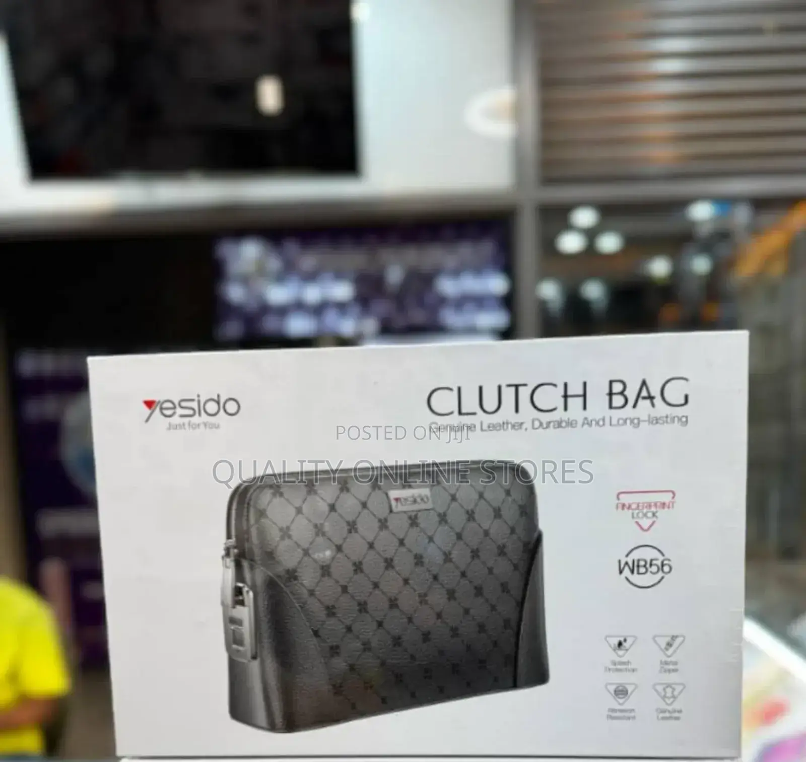 Leather Clutch Bag