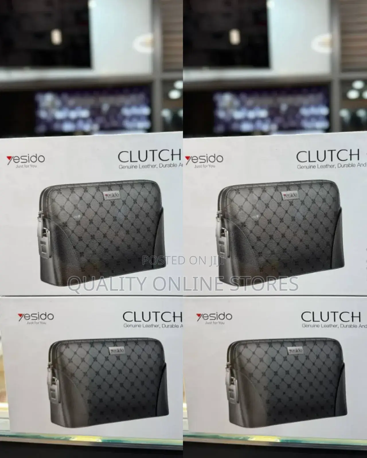 Leather Clutch Bag