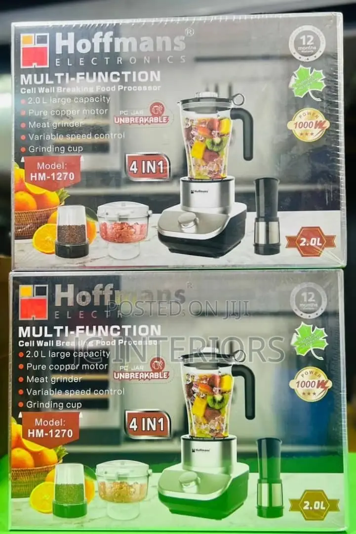 2 Litres Hoffmans 4 in 1 Blender at 200,000 Ugx
