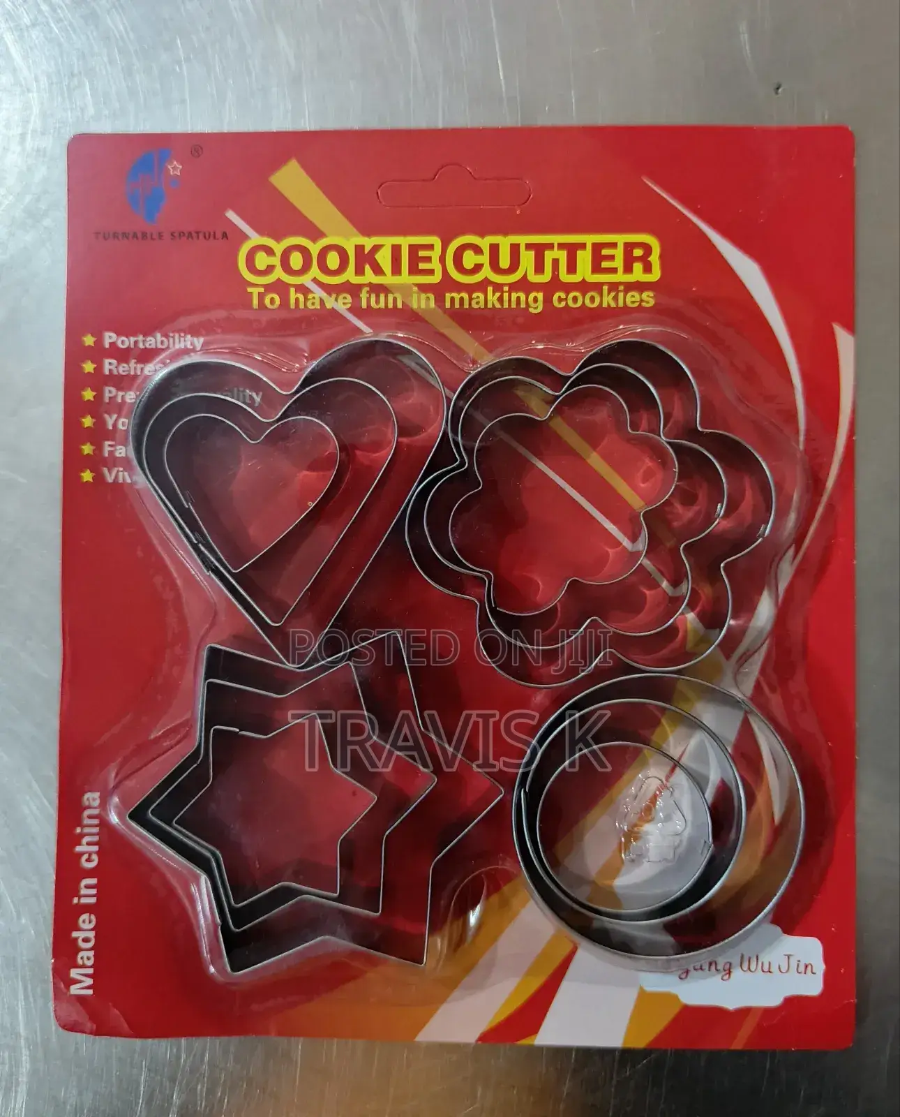 12pcs Stainless Steel Cookie Cutter